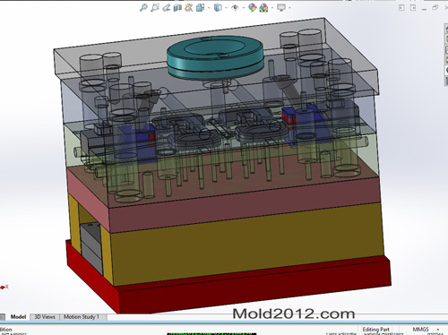 فیلم آموزش طراحی قالب تزریق پلاستیک solidworks
